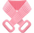Silicone Back Scrubber Belt, Massage, Cleaning and Exfoliating Bath Brush - Pink