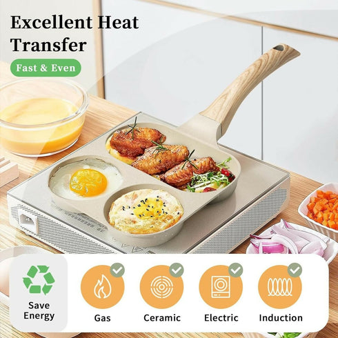 Multi-Functional 3-In-1 Non-Stick Frying Pan