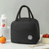 Black Insulated lunch bag - 22x14x19 cm