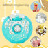 Super Cute Donut Flip Top Water Bottle - Blue