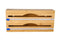 2-in-1 Bamboo Food Wrap Dispenser/Organizer with Cutters