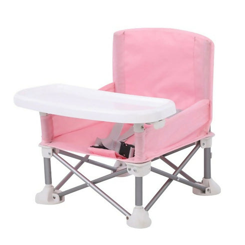 Portable Children Chair With Detachable Eating Tray - Pink
