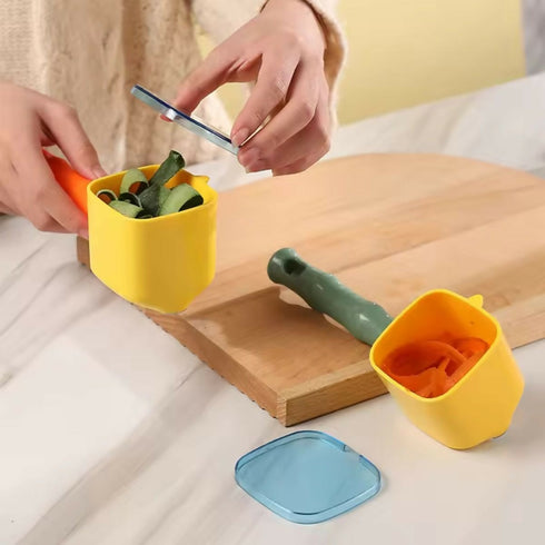 Stainless Steel Blade Peeler for Vegetables & Fruits with Storage