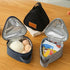 Triangular Shaped Insulation Lunch Bag - Grey