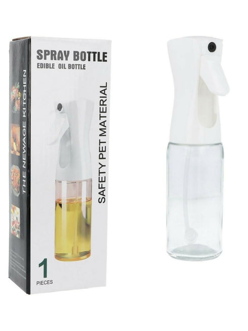 Mist 2-in-1 Olive Oil Dispenser Bottle - Premium Oil Spray Bottle - White