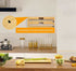 2-in-1 Bamboo Food Wrap Dispenser/Organizer with Cutters