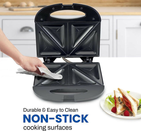 2 Slice Sandwich Maker Stainless Steel-RAF