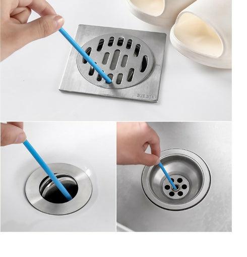 3 Packs of 12 Each Sani Sticks Drain Cleaner
