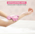 2 Piece Exfoliating Wash Gloves Dual Texture Bath Gloves for Shower - pink