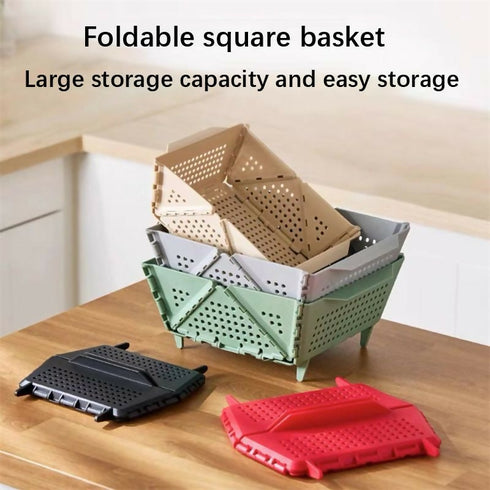 Multi-Functional Folding Storage Basket Or Drainer