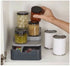Step Style Spice Organizer With Drawer - Grey