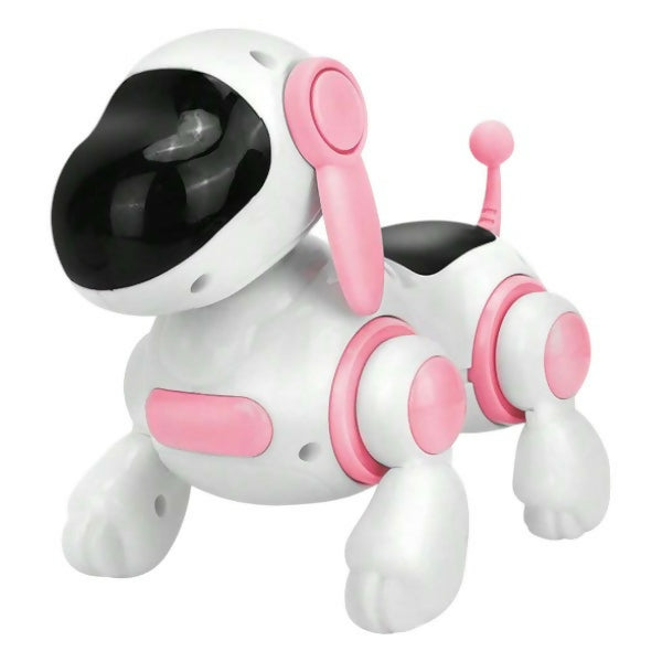 Interactive Walking Puppy Toy With LED Lights & Realistic Sounds - Pink