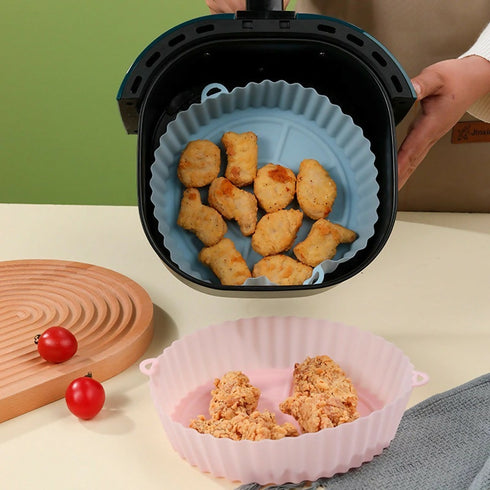 Washable Air Fryer Silicon Floppy Lining - Blue