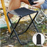 Portable folding Camping Stool For Outdoor- Black