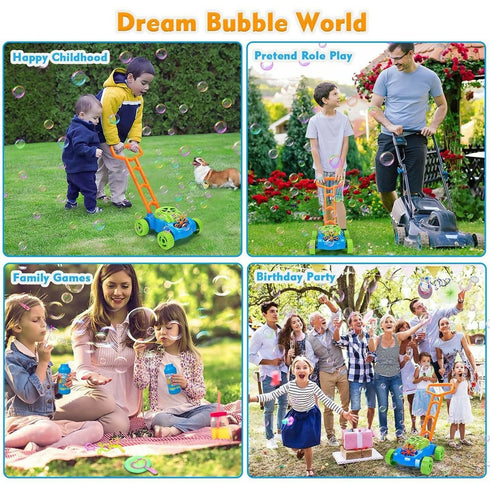 Bubble In The Making Outdoor Lawn Mower - Green