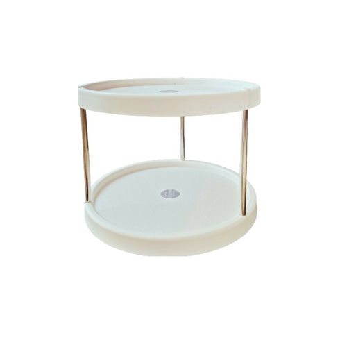 2 layer rotatable storage rack 360