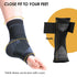Ankle Brace Adjustable Ankle Compression Support - 2-Piece
