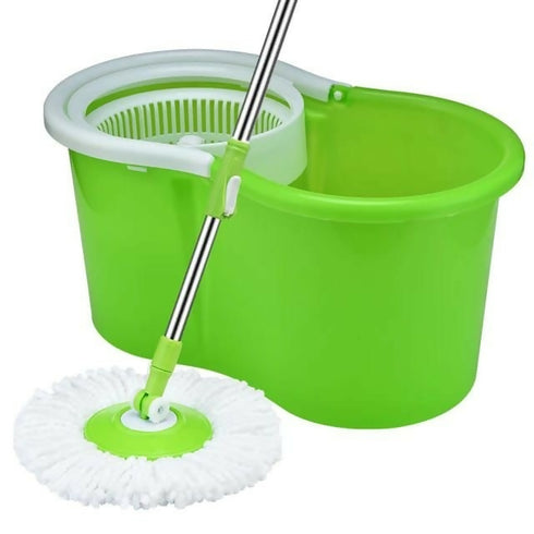 360 Magic Spin Microfiber Mop and Bucket - Green