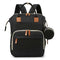 Multifunction Baby Travel Back Pack with Sleep Bed - Black
