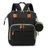 Multifunction Baby Travel Back Pack with Sleep Bed - Black