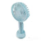 Mini Rechargeable Handheld Fan with Stand - Blue