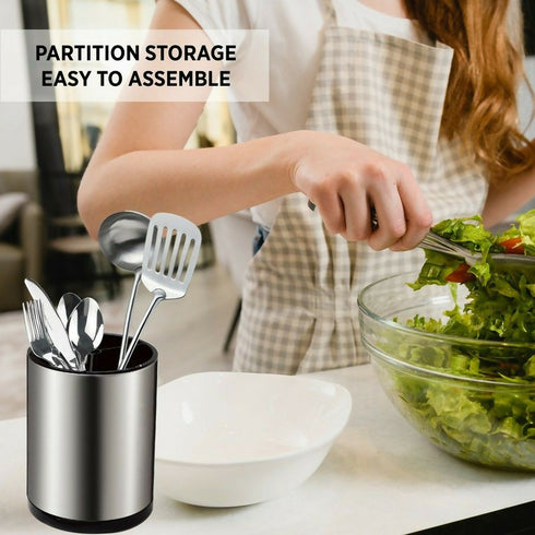 Stainless - Steel -Rotating Storage Bucket