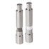 Mini Stainless Steel Salt and Pepper Grinders - 2 Pack