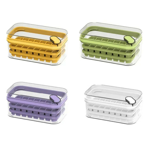 Ice Cube Tray With Quick Release Press The Ice Grid - White