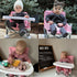 Portable Children Chair With Detachable Eating Tray - Pink