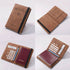 Travel Leather Passport Holder Passport Cover Card Case - Brown