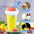 Slushie Maker Cup 500ML Magic Quick Frozen Smoothies Cup DIY Ice-Cream - Yellow