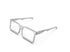 Aluminum Portable Foldable Fashionable Glasses Design Laptop Stand - Grey