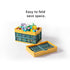 Collapsible Foldable Storage Shopping Basket - green/yellow