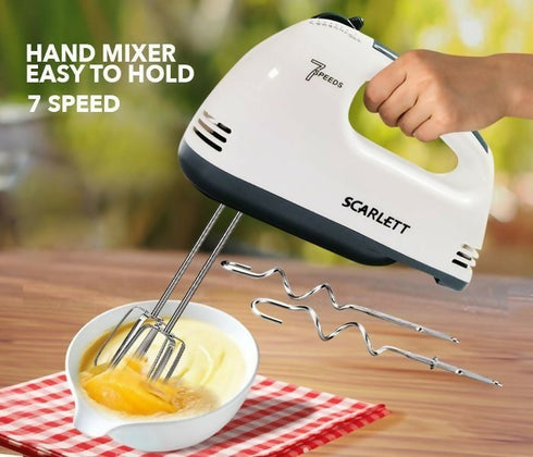 7 Speed Scarlett England Electric Super Hand Mixer
