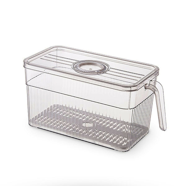 Fridge Storage Container for Fruits and Vegetables Refrigerator Organizer - Transparent