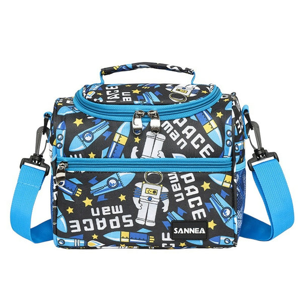 Thermal Insulated Tiffin Bags for Kids Two Layer - 5L - Rocket