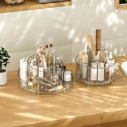 2 Layers 360 Degrees Rotating Storage Rack