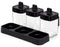 3 Spice Jar Set - black