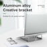 Aluminum Portable Foldable Fashionable Glasses Design Laptop Stand - Grey