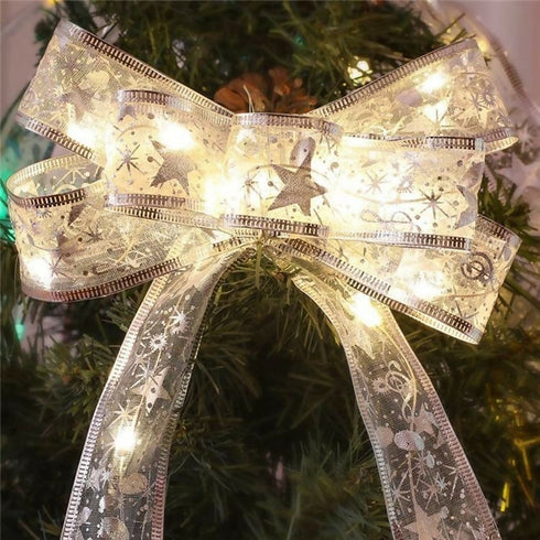 Christmas ribbon LED light string Christmas tree decoration pendant - 5m