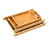 Bamboo Serving Tray Set - 3-Piece