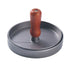 Round Burger Patty Press with Wooden Handle