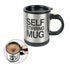 Self stirring mug