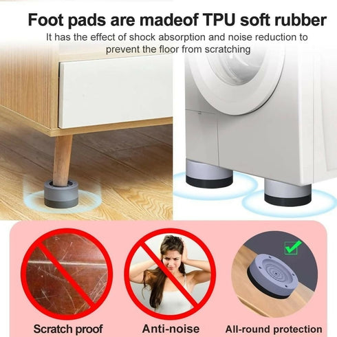 4 Piece Washing Machine Foot Pads.