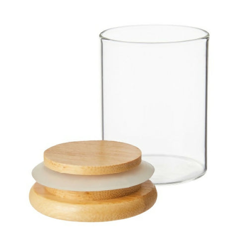 Bamboo Glass Jar