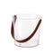 Round Storage Bucket with Handle - Transparent