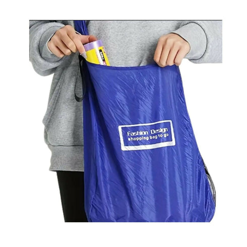 Blue Disc Shopping Organiser Bag