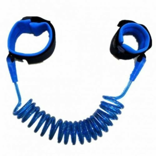 Kids Safety Anti-Lost Strap Link Harness & Wrist Belt Band - Blue