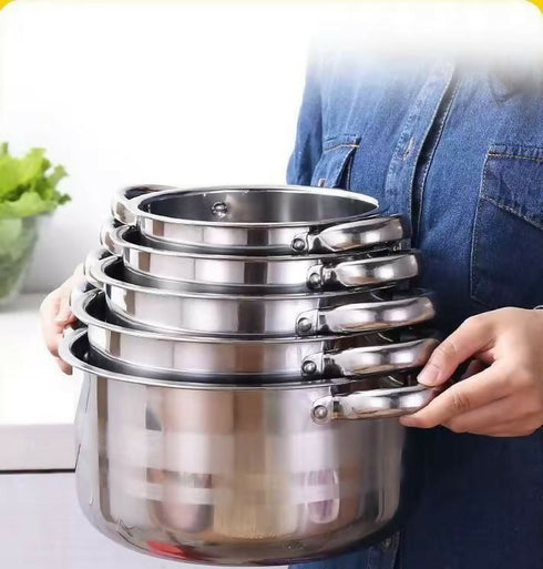 8 Piece Stainless Steel Cookware Set