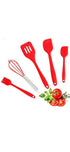 5 Piece Silicone Baking Set - Red